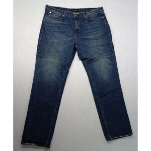 Bullhead Mens Straight Leg Jeans 38x32 Blue Cotton Fade‎ Wash